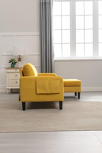 Miniatura 5 de Sofá cama modular con diván convertible de almacenamiento, sofá cama extraíble tapizado en forma de L con bolsillo lateral y 3 almohadas extraíbles