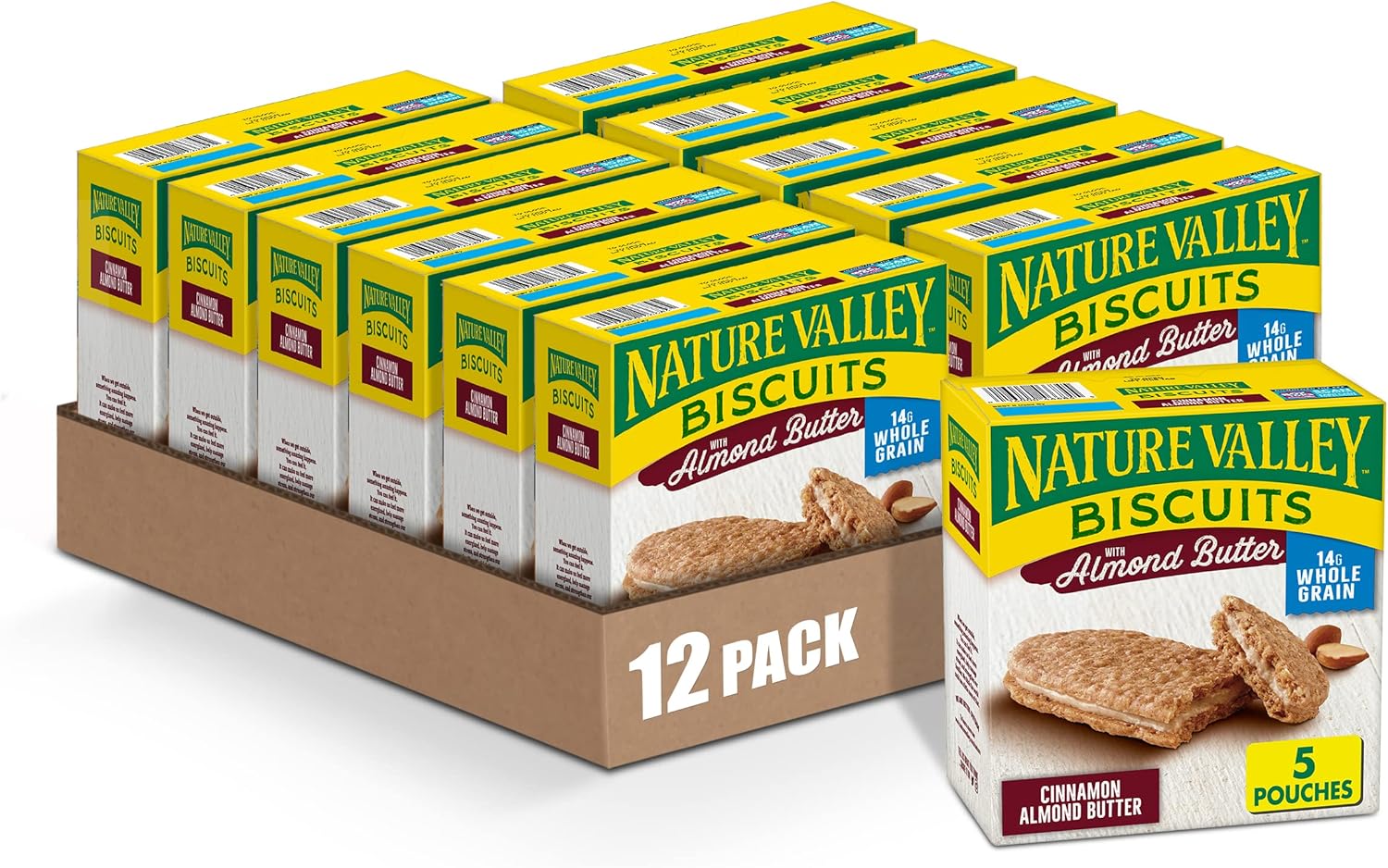 Nature Valley Biscuits, Almond Butter, Breakfast Biscuits with Nut