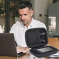 Vista 8 de Aenllosi Funda de transporte rígida compatible con Crucial X9 / X9 Pro / X10 / X10 Pro 1TB/2TB/4TB SSD portátil, unidad de estado sólido externa USB