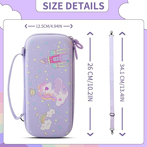 Miniatura 6 de Carrying Case for Nintendo Switch OLED Model, Portable Switch Travel Case Storage with 10 Games Card Cartridges, Hard Protective Shell Accessories