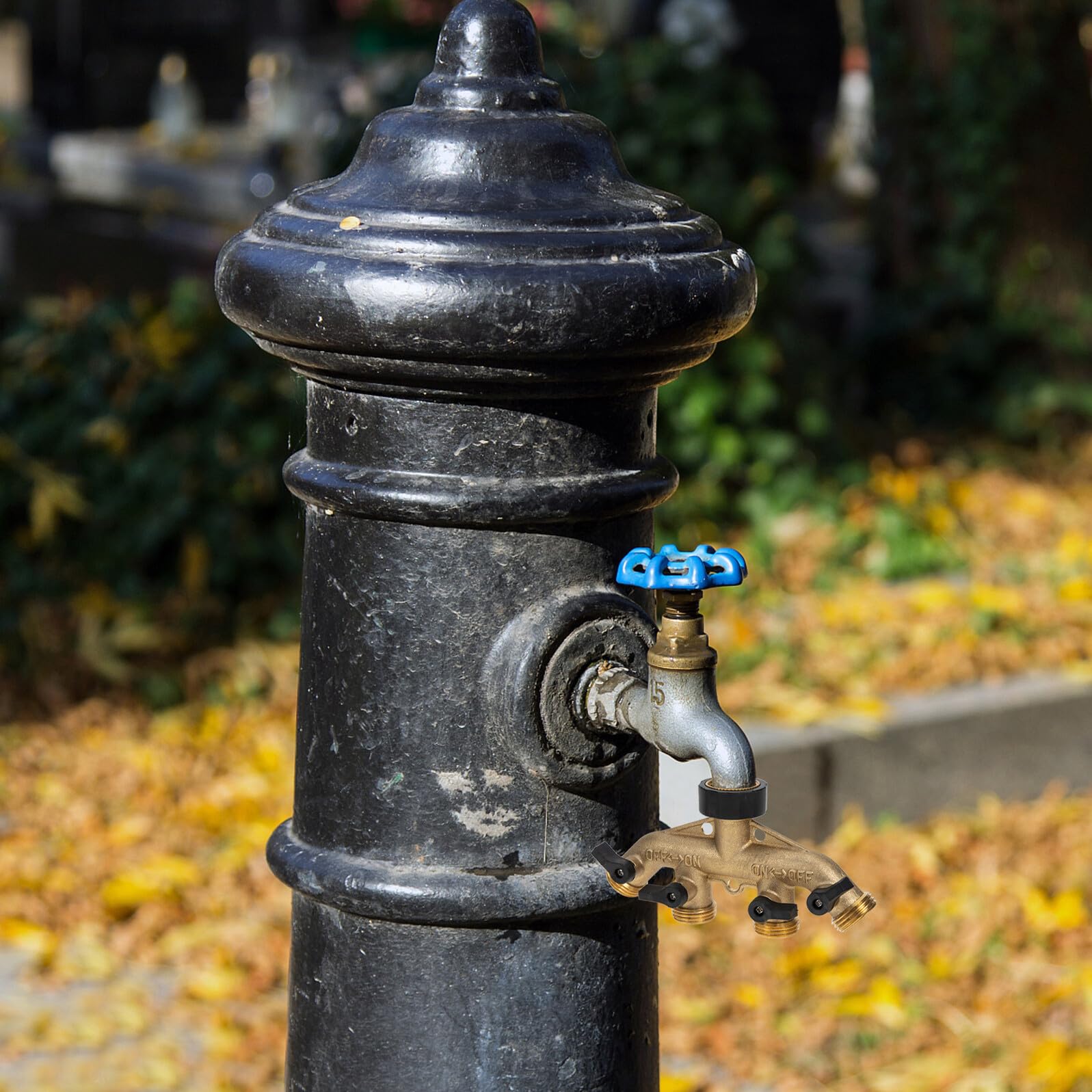 Divisor de Manguera de Vías Latón Resistente la Corrosión para Jardín Riego Agrícola y Lavado de Coches Adaptador de Grifo con Alta Presión y Sellado Seguro