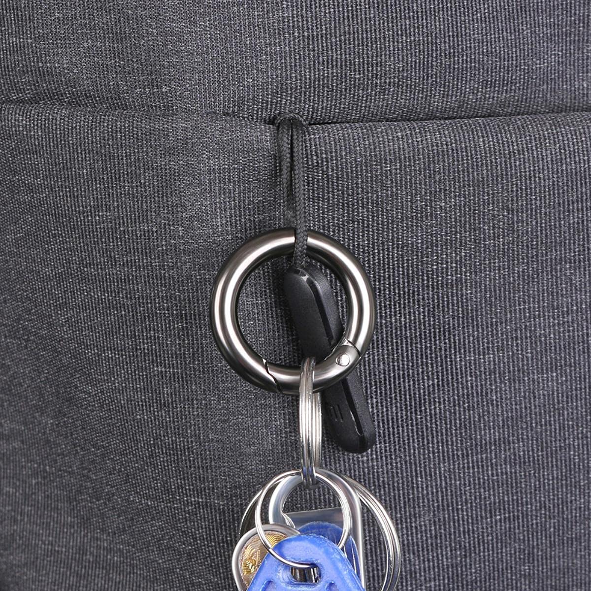 5–30 Stück O-Ring-Schnallen, Clips, Zinklegierung, plattiert, Torfeder-Karabiner, Geldbörsen, Handtaschen, runde Karabinerhaken