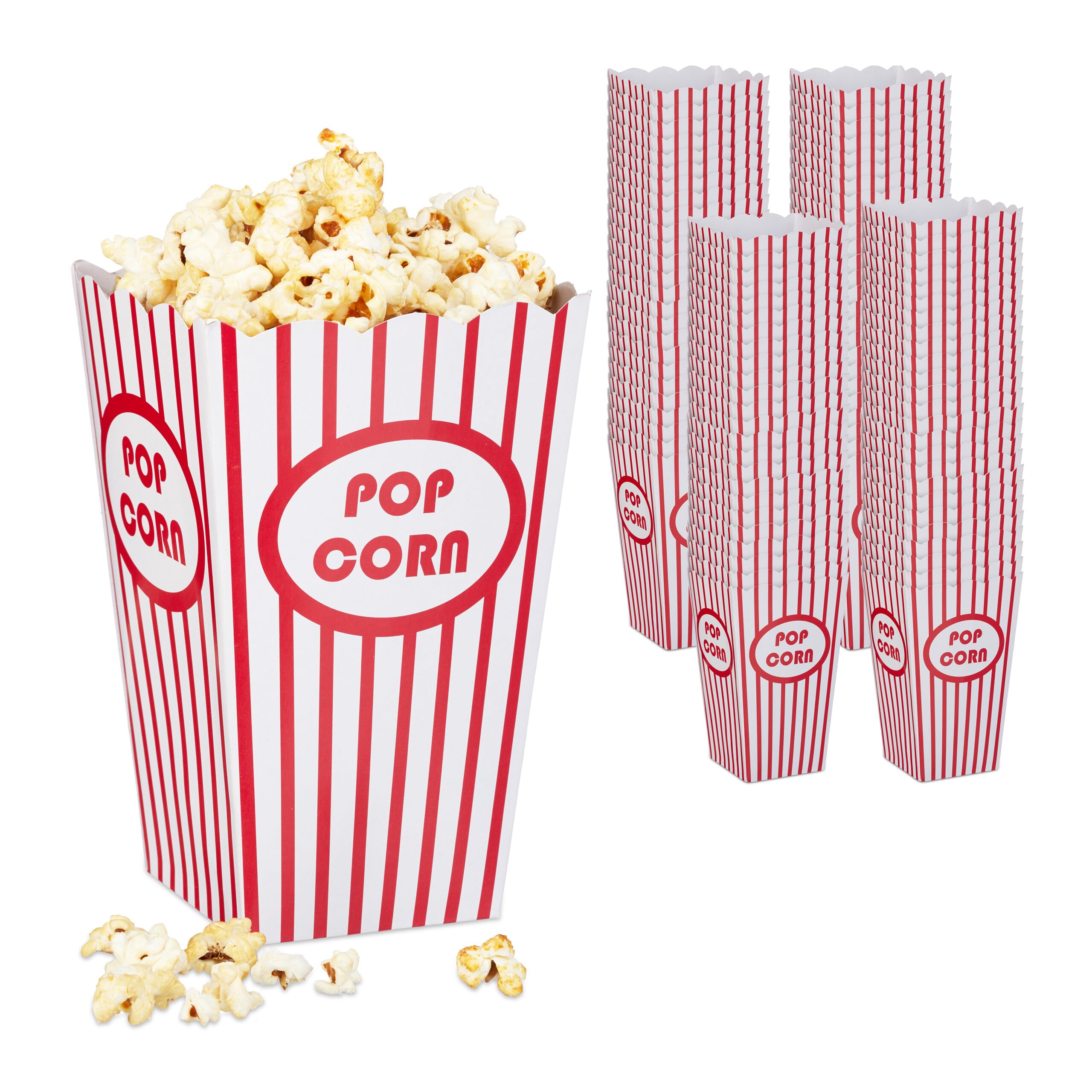 100 Pcs Sacchetti Per Pop Corn Contenitori Popcorn Di Carta Alimenti