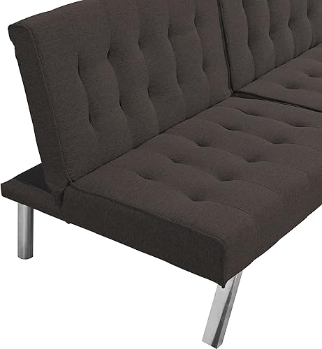 Miniatura 8 de anwickjeff Sofá cama futón de espuma viscoelástica, sofás modernos para sala de estar, sofá cama convertible con reposabrazos extraíbles, asiento de