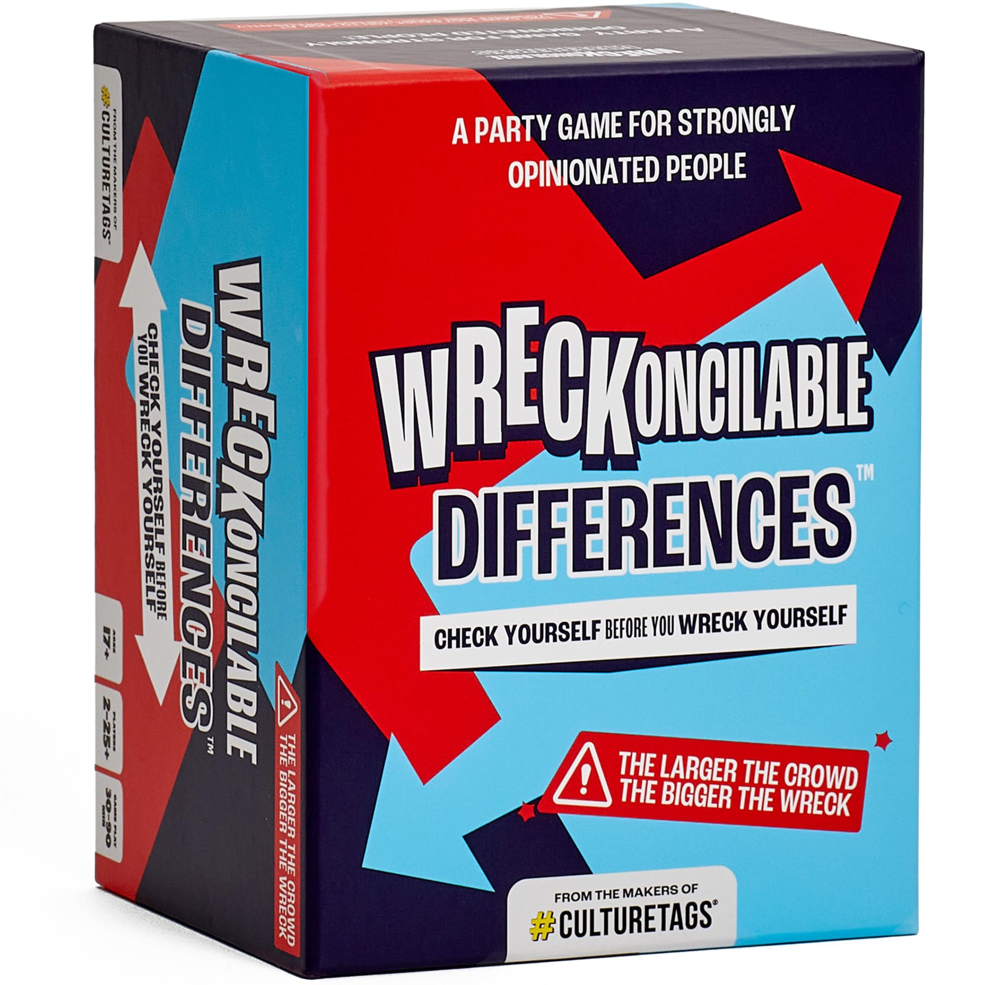 #CultureTags WRECKoncilable Differences – Party Game for Adults 17+ | Kickbacks & Parties | Rock Paper Scissors Adult Game | 2-25+ Players