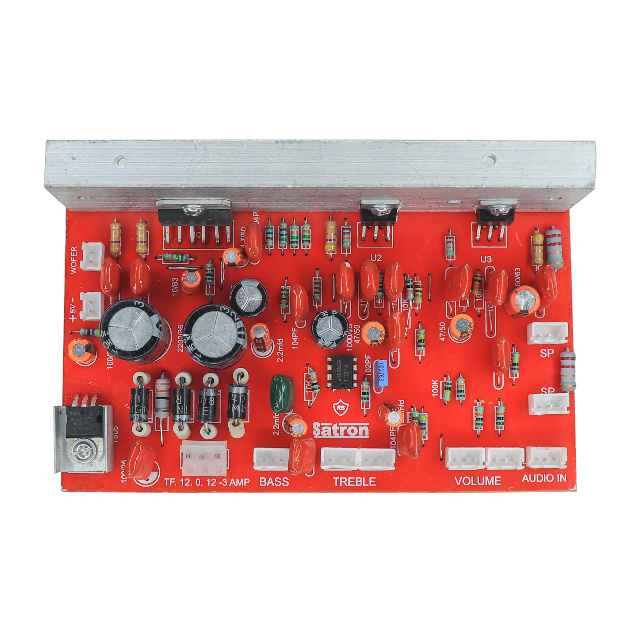 Electronic Spices TDA7265 and 2030IC 4.1 Home Theater Amplifier Circuit Board-image-25