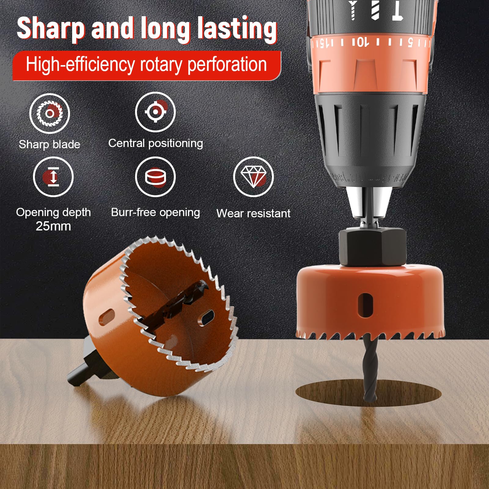 9-Piece Hole Saw Kit - Drill Bits & Mandrels -3 9-Piece Hole Saw Kit - Drill Bits & Mandrels -3