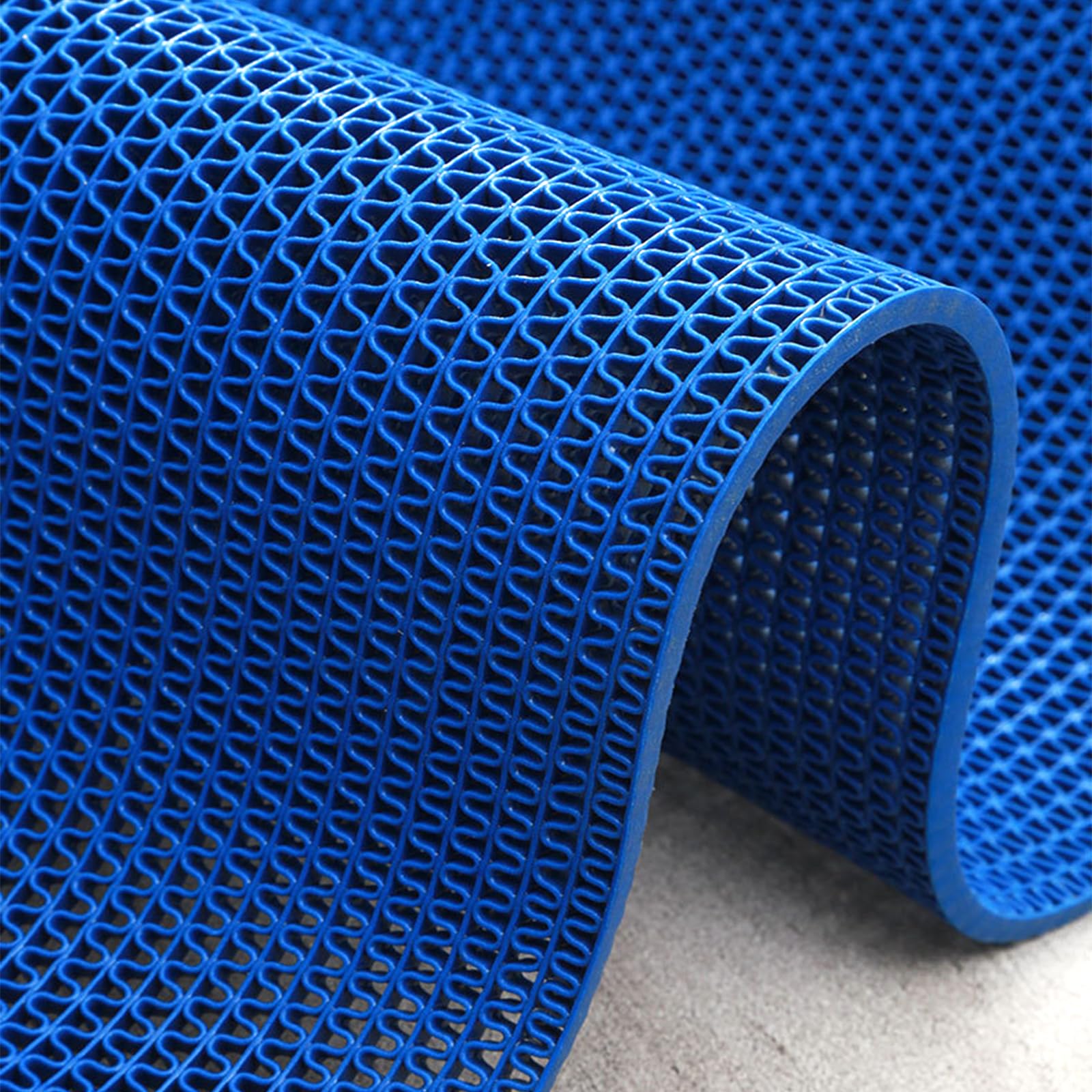Tapis de sol antidérapant de cuisine et piscine en PVC bleu 5.8m