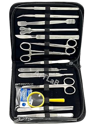 Miniatura 6 de Nuevo kit de disección de laboratorio de biología de acero inoxidable de primera calidadanatomíaestudiante de medicina - mango de cuchillo bisturí,