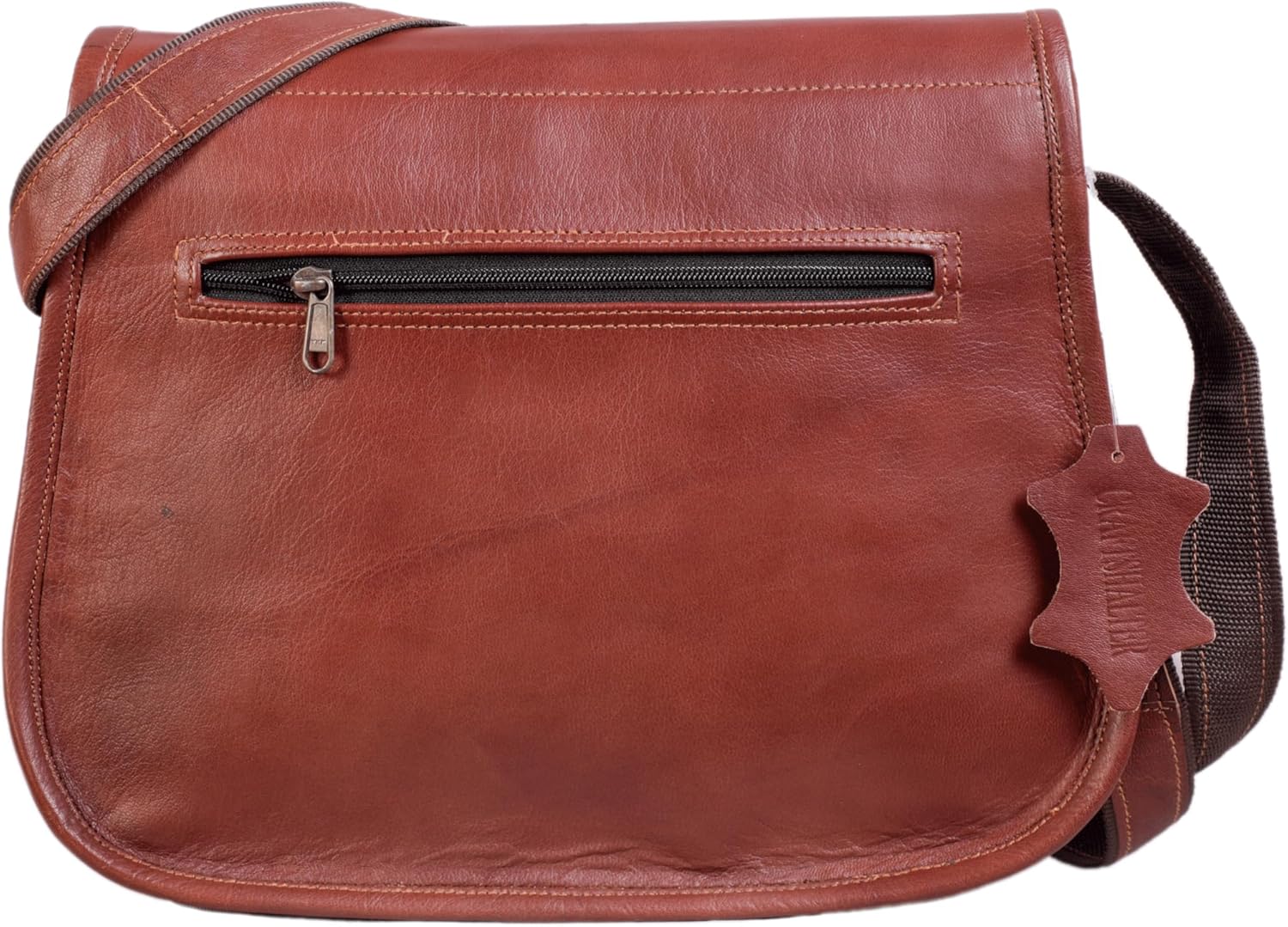 14 Inch Leather Woman Crossbody Purse Leather Shoulder Bag Ladies Satchel Travel Purse Full grain leather - Image 6