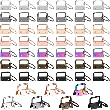 Modacraft 42 PCS 1 بوصة 7 ألوان مجموعة أجهزة سلسلة المفاتيح لسوار، الحبل وسلسلة المفاتيح صنع