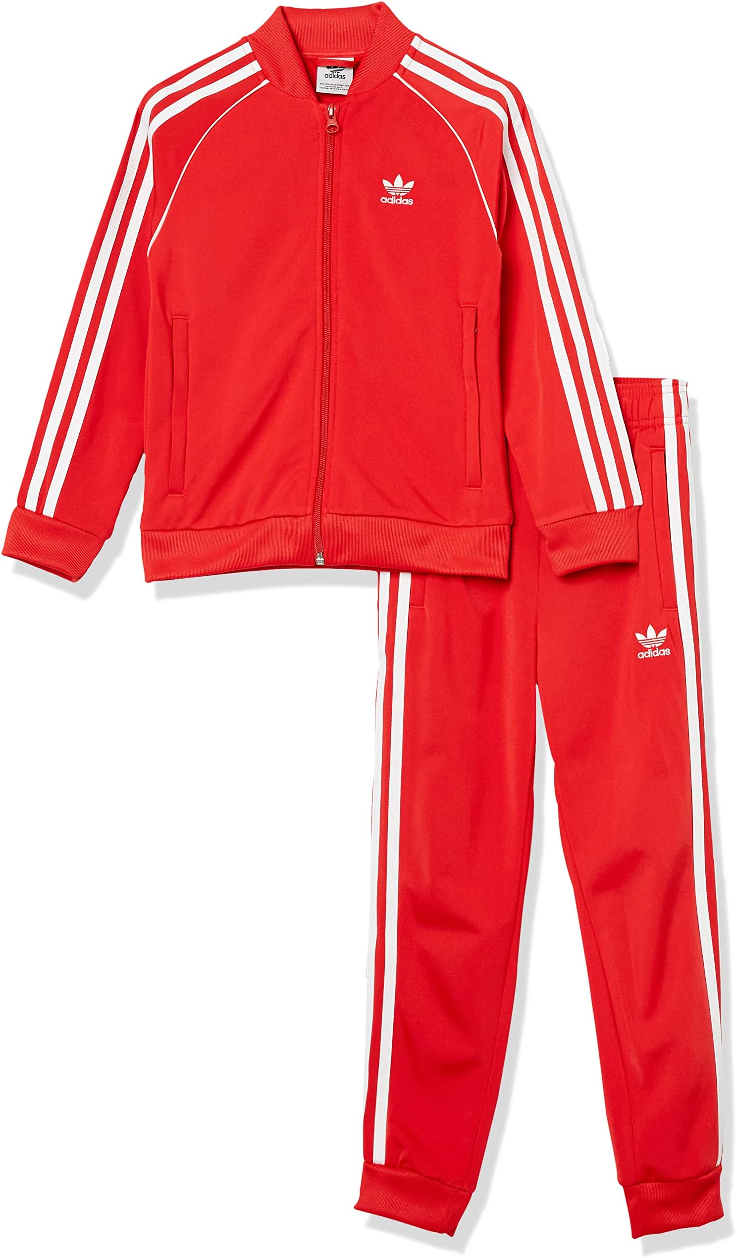 adidas red tracksuit junior
