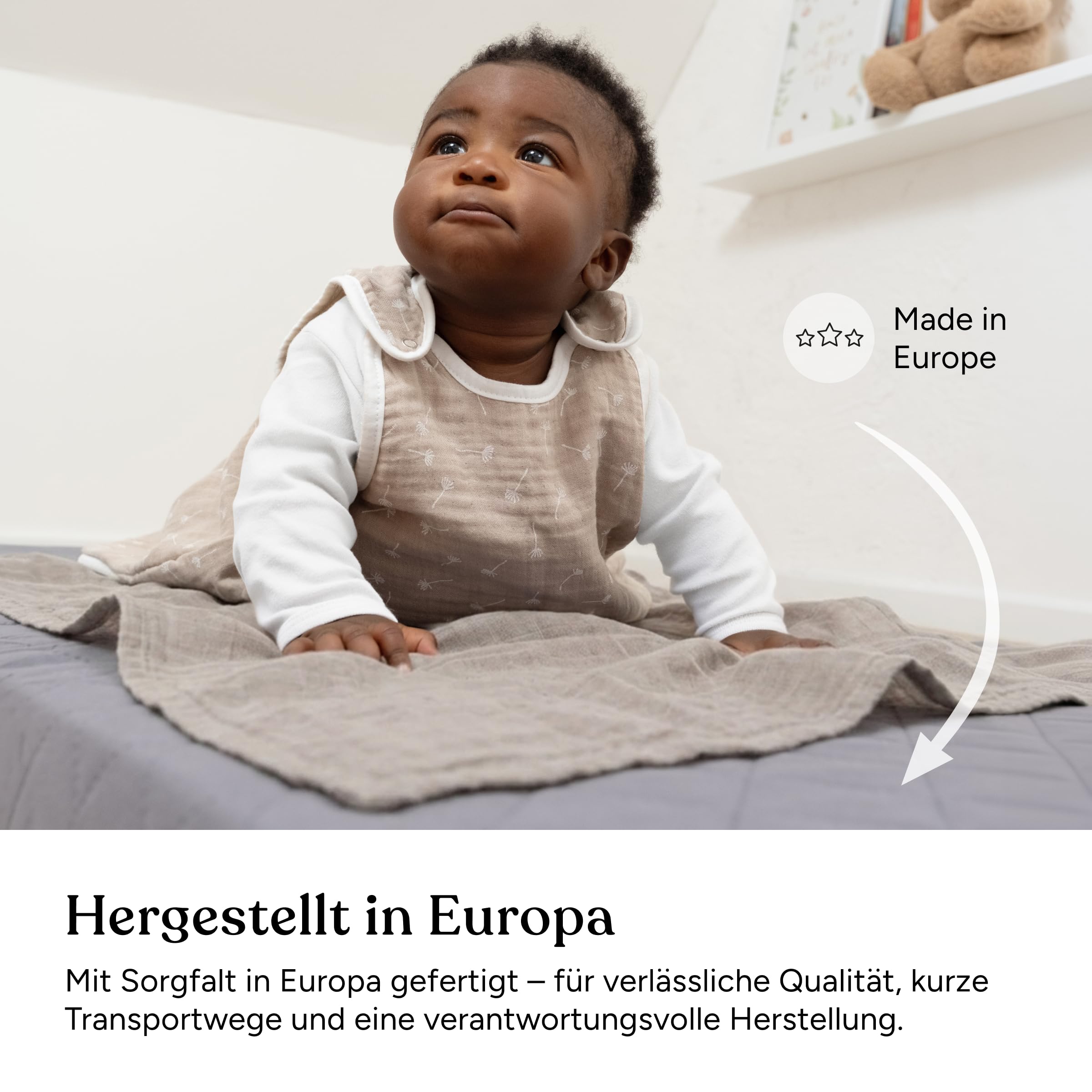 Ehrenkind® Reisematratze Go! | Reisebett Matratze 60 x 120 | Babymatratze 60x120cm | FALTBAR, aus hochwertigem Schaum mit waschbarem Hygienebezug in praktischer Tragetasche