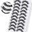 Veleasha Russian Strip Lashes with Clear Band Looks Like Eyelash Extensions D Curl Lash Strips 10 Pairs Pack (DT04)