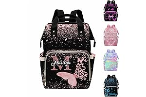 Personalized Butterfly Diaper Bag with Custom Name