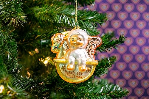 Miniatura 3 de Party Rock | Adorno de cristal de la primera Navidad del bebé | Colección Bebé