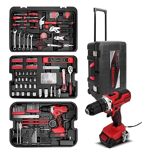 KINGTOOL Home Tool Set Kit - 286 PCS Home Auto