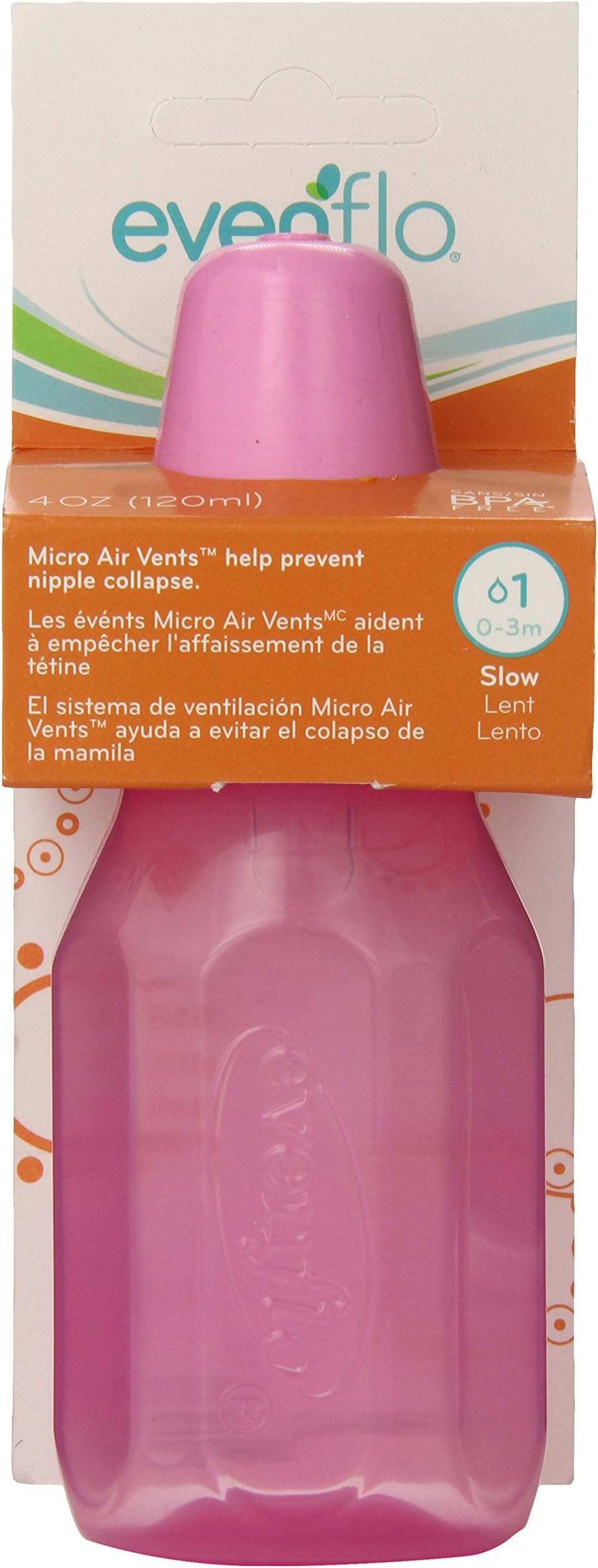 Evenflo Classic Tinted PP, 4 Ounce (colors may vary)