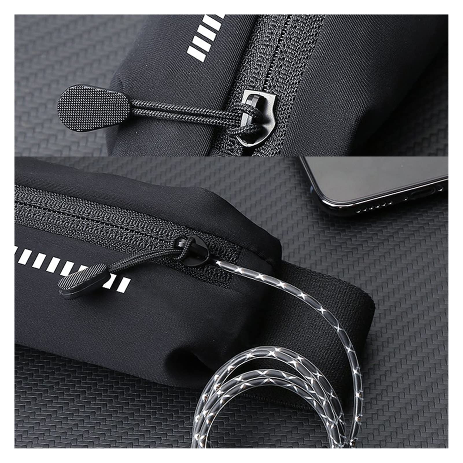 Wasserdichtes Lauf Taillenbeutel Telefonbeutel Frauen Outdoor -Radsport -Hüftbeutel -Fitnessstudio tragbare reflektierende Fitness -Fanny -Packung