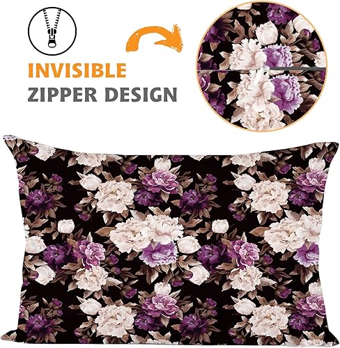 Vista 20 de Funda de almohada de satén para cabello y piel, más suave que la funda de almohada de seda de morera, 1 paquete, funda de almohada de satén con Rosa