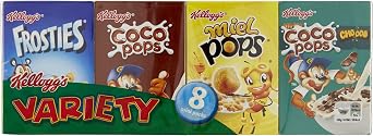 Kellogg's Cereals Mini Pack Variety 215g - Pack of 8