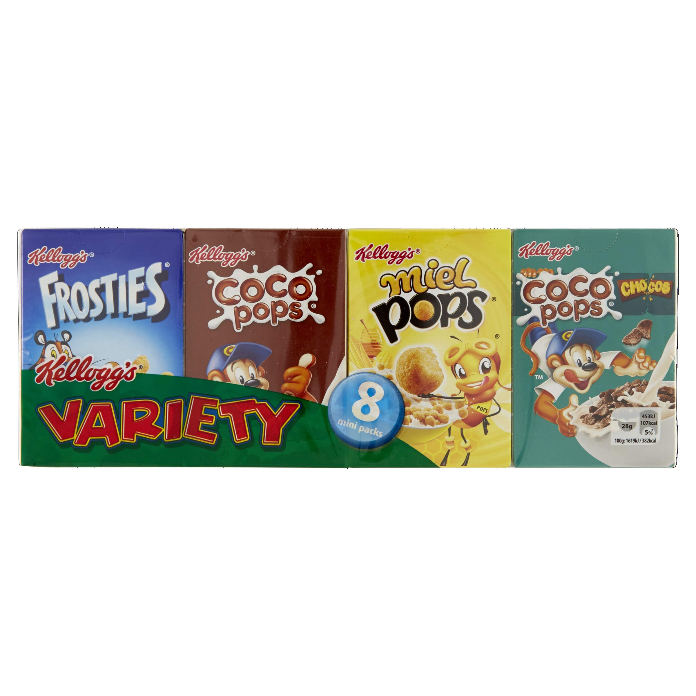 Kellogg's Zboża Mini Pack Variety 215 g – 8 sztuk