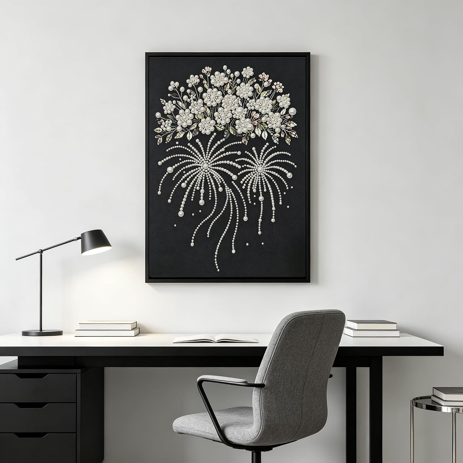 Flowers Diamond Art Painting Kits for Adults,DIY Diamond Dots Home Decor image 4