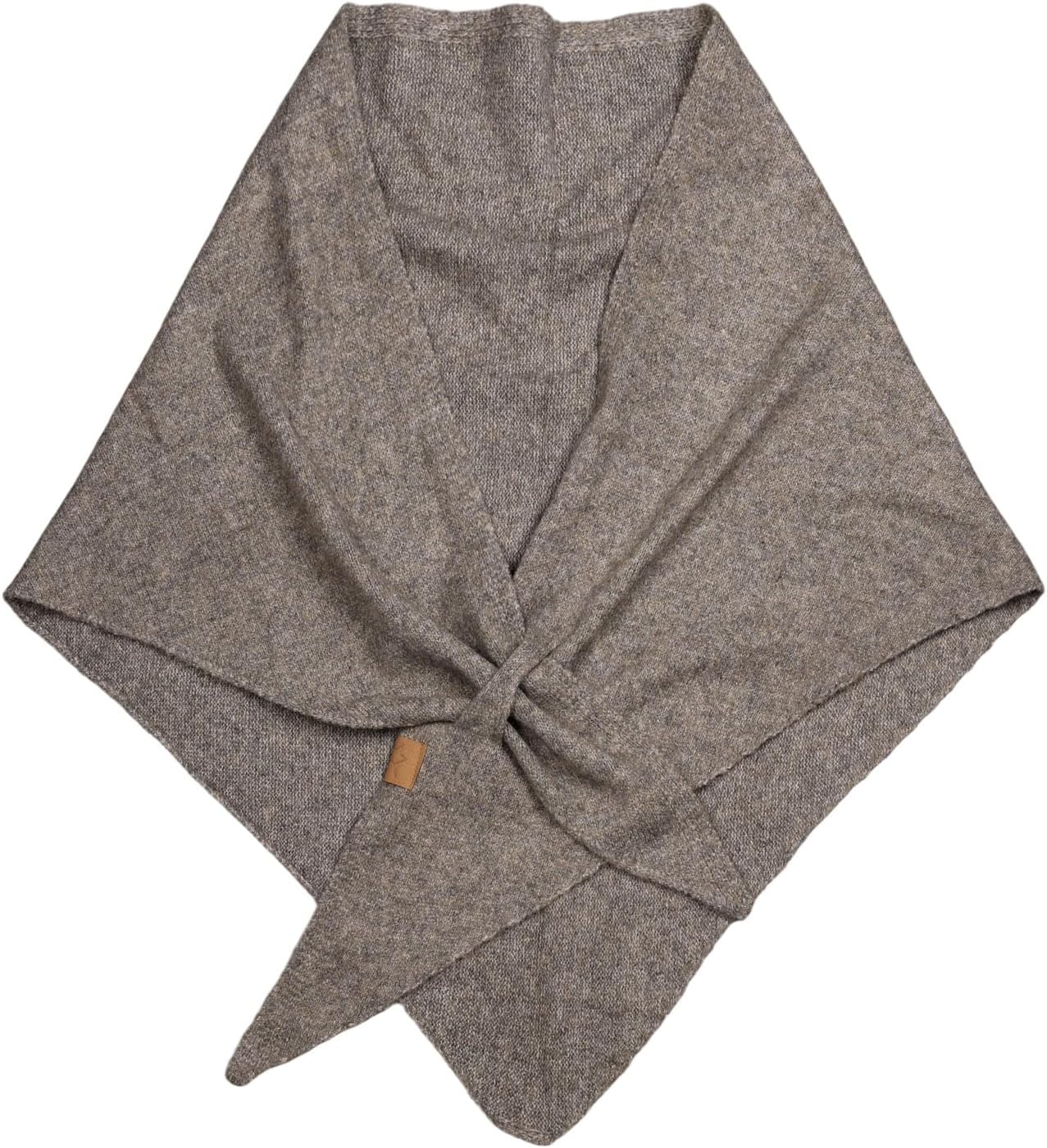 Pashmina Shawl Wraps for Women, Soft Wool Cashmere Shoulder Top Elegance Knitted Cardigan Cape Triangle Shawl Scarf (Khaki)