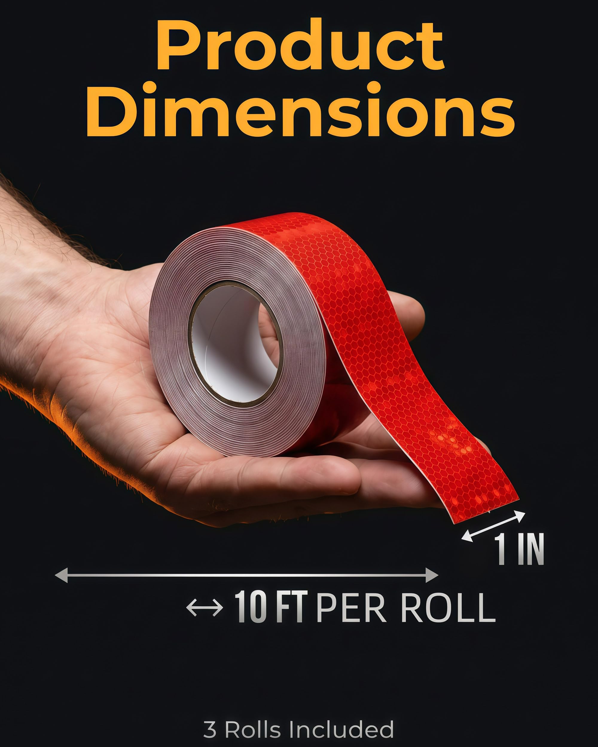 Reflective Tape Rolls - Red/White/Green -5