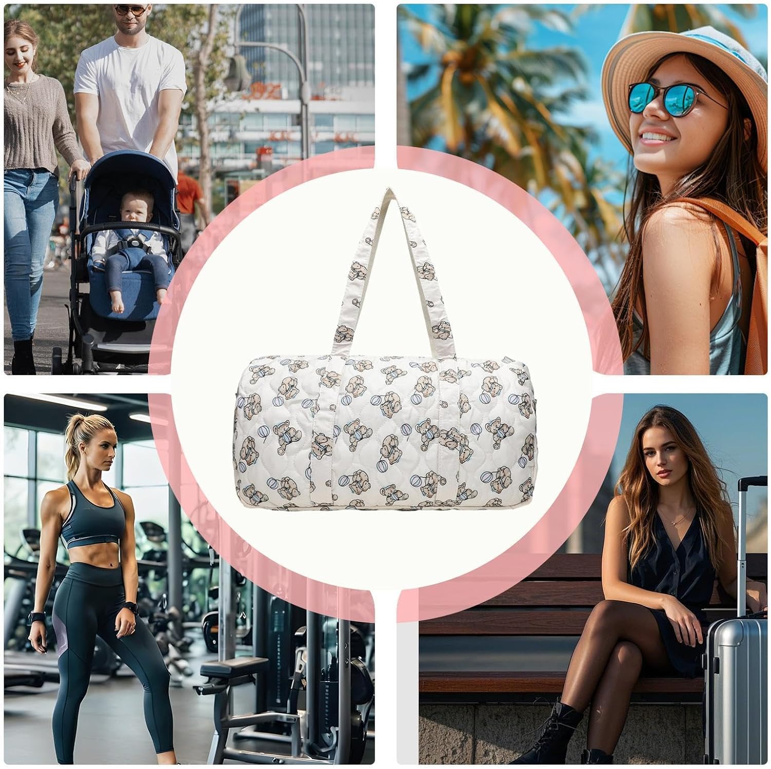 Maternity Hospital Bag, Large Capacity Portable Tote, Diaper Duffle Bag with Multiple Compartments, Reliable Organization for Storing Necessities, and Ensuring Smooth Hospital Transitions