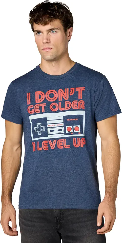 Nintendo Controller Older T Shirt Heather