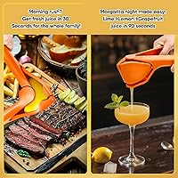 Vista 6 de Manual Lemon Squeezer, Hand Lemon Squeezer, Durability and longevity, Easy to Use & Dishwasher Safe, Lemon Juicer, Citrus Juicer, Lemon Juicer