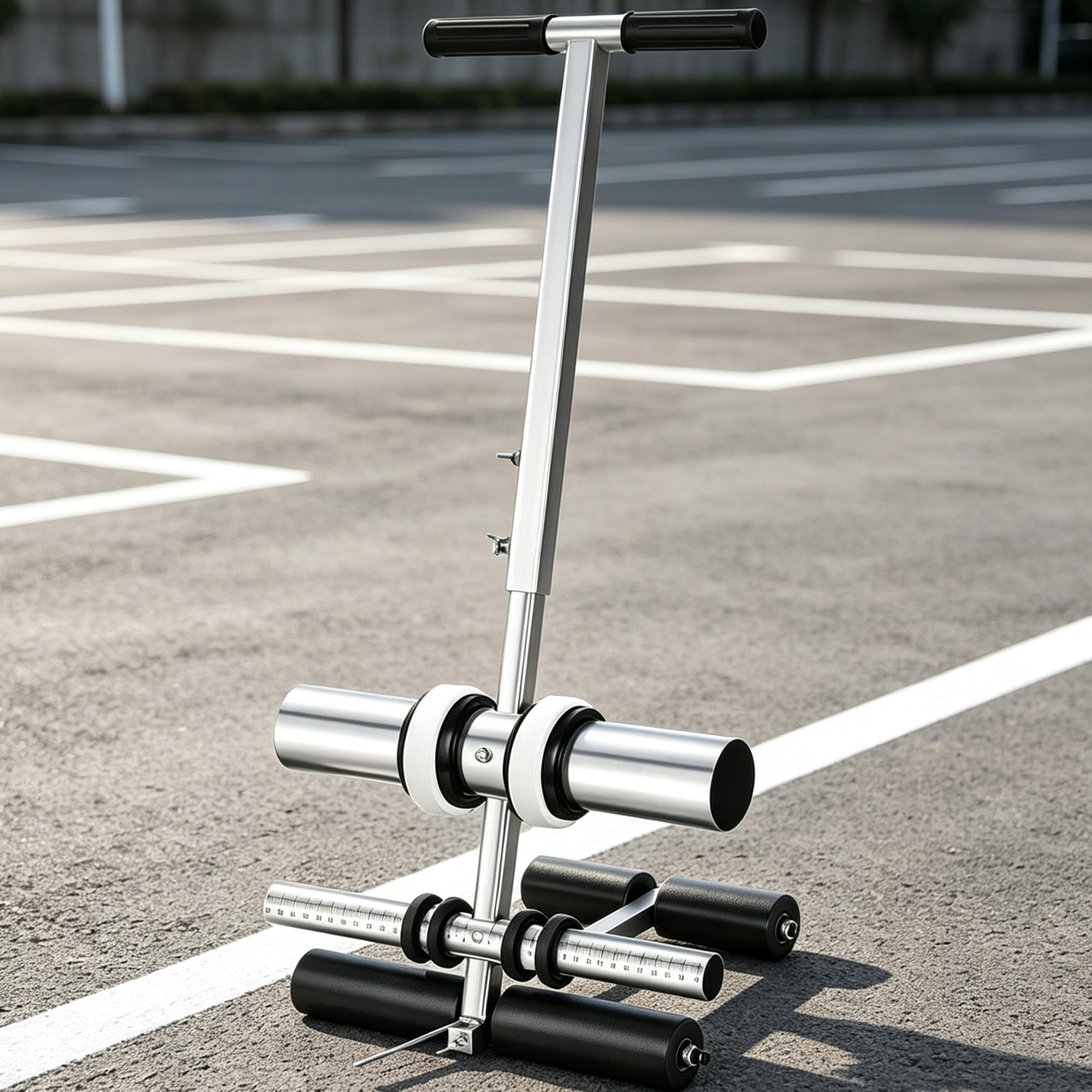 Machine à ruban pour terrain à poussée manuelle pour zones sportives