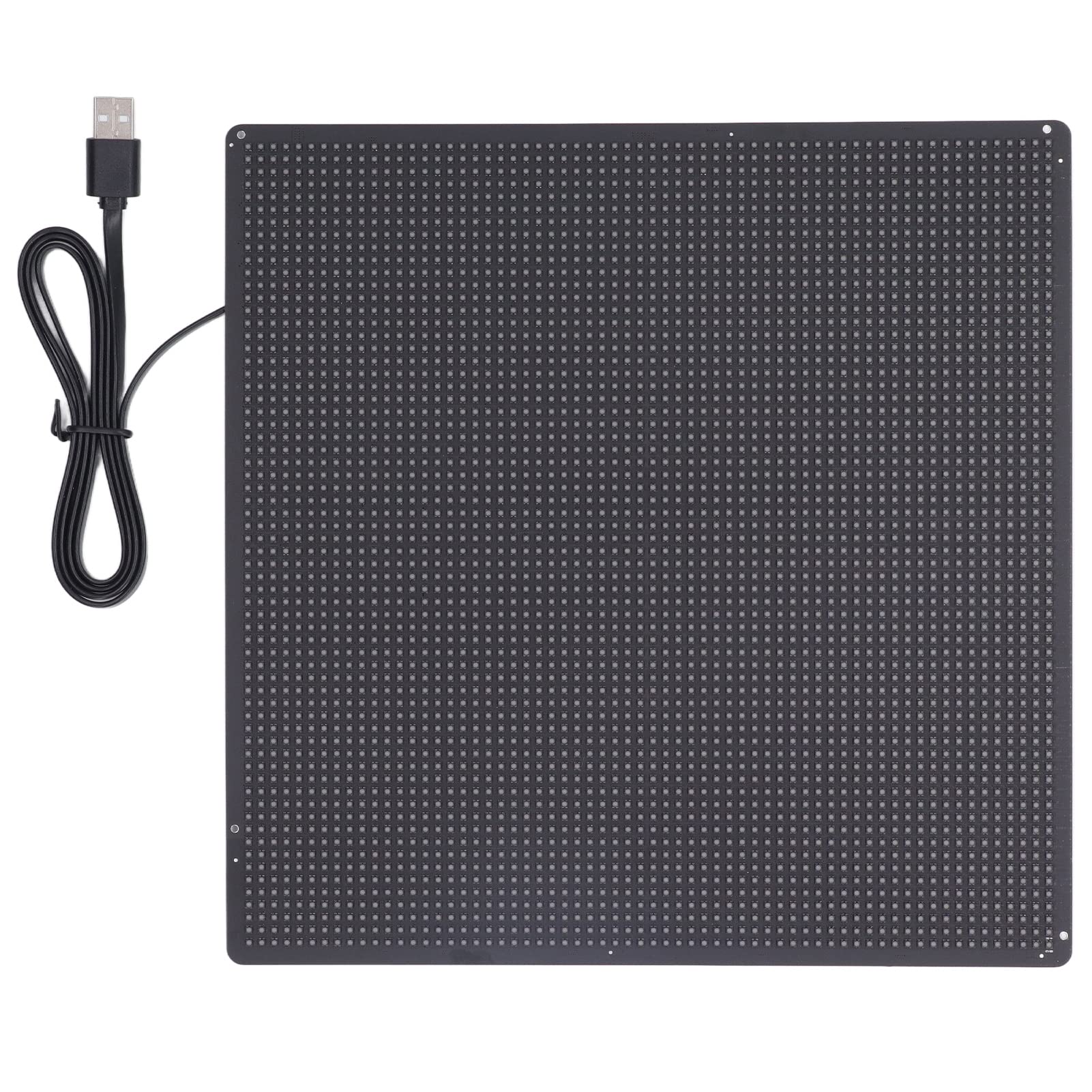 Hyuduo Ekran Wyświetlania LED, Interfejs USB, Kontrola Aplikacji, 64x64 Programowalny Znak LED, dla Znaków Odblaskowych, Nazw, Odznaki