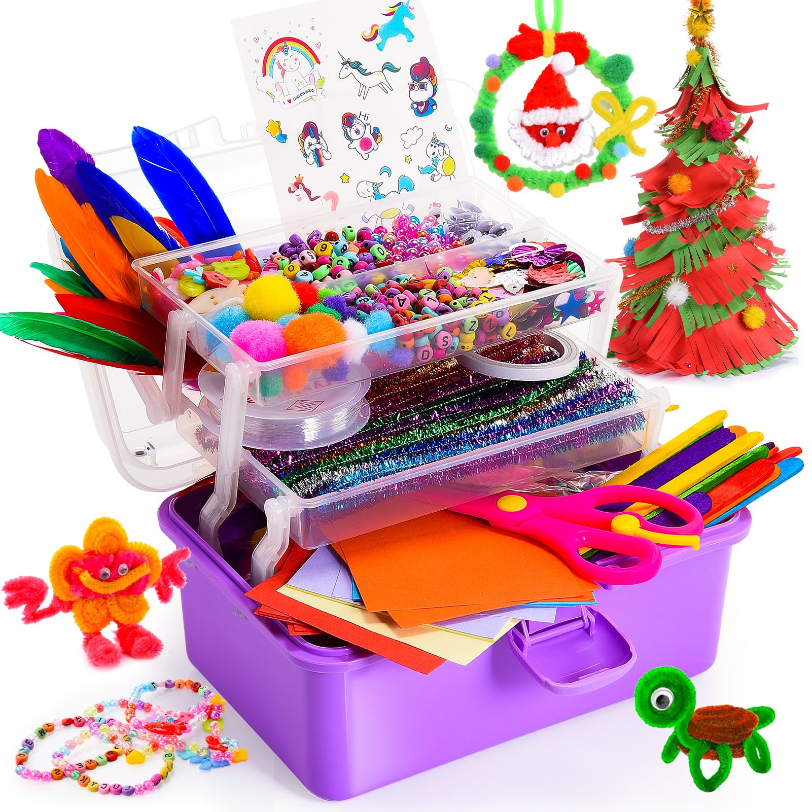 Regali Bambini 3-12 Anni，1127+ Pezzi Giocattoli Ragazza 4-9 Anni Giochi per Bambine Regali per Feste Bambini Giocattoli Divertenti per Bambini Regali di Natale 3-9 Anni