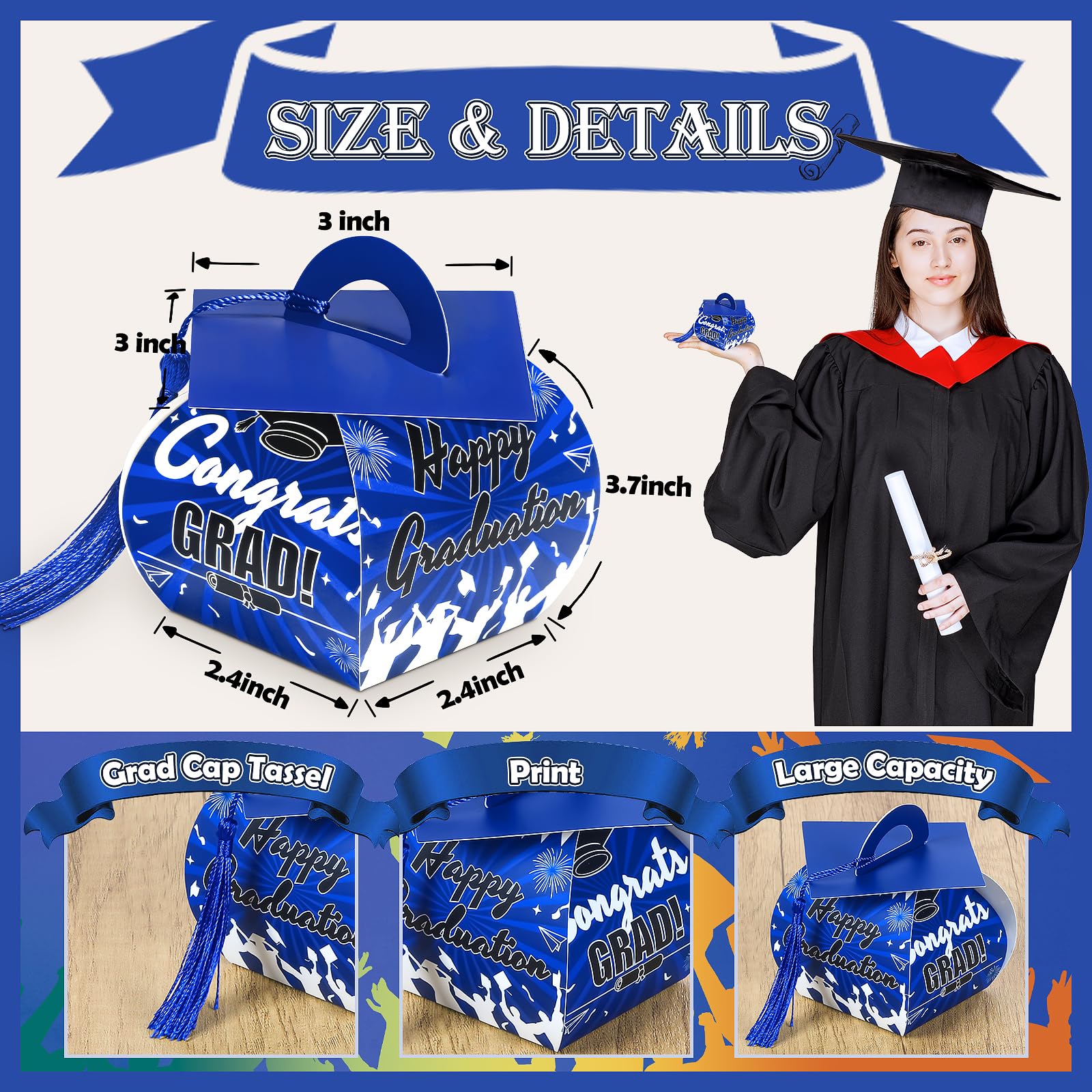Amazon.com: KPOSIYA Graduation Party Favors Boxes，32 pcs Class of