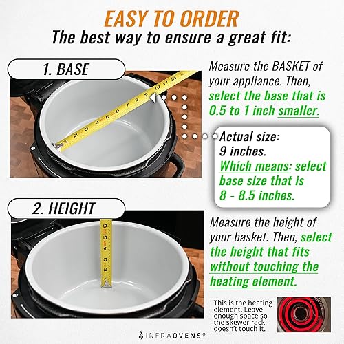 Miniatura 6 de Soporte para brocheta para freidora de aire, compatible con olla a presión Ninja Foodi, olla instantánea de 6 cuartos de galón, 8 cuartos de galón,