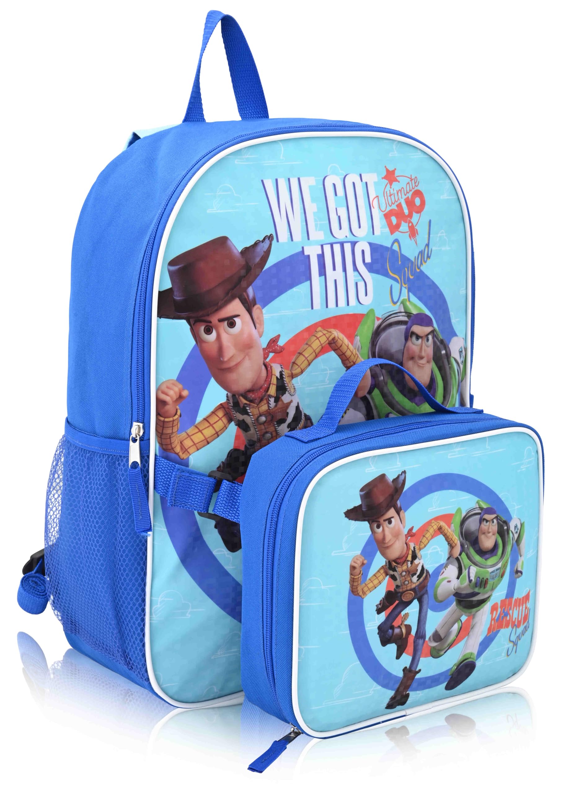 Fast Forward Toy Story 16" Backpacks With Lunch Bag - Licensed Characters Kids Schoolbag