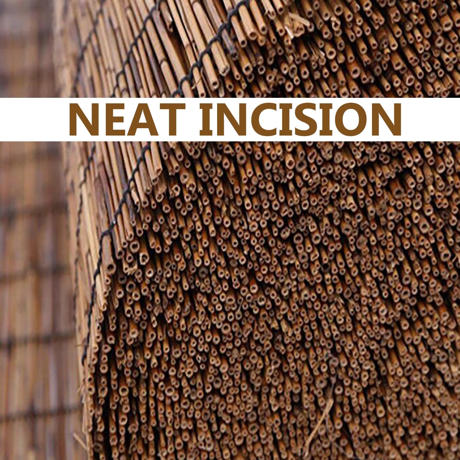 Bambusowe ogrodzenie prywatności, 50 x 600 cm, dekoracyjny parawan, na patio, do ogrodu, podwórka, na zewnątrz, bambusowy panel ogrodzeniowy, naturalny wygląd, łatwa instalacja
