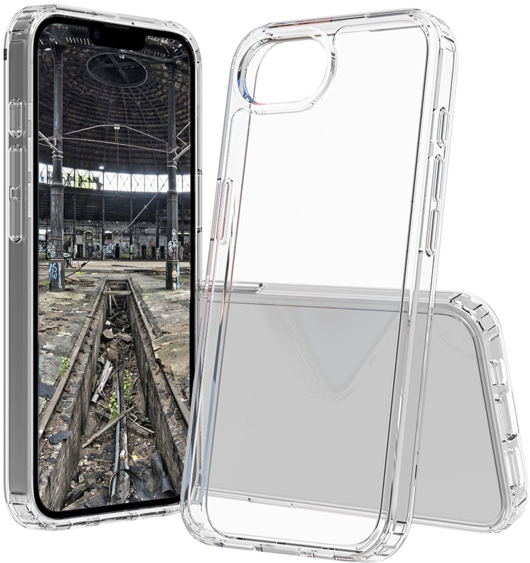 JT Berlin Pankow Clear Case für Apple iPhone 17e/16e Hülle Transparent | Stoßabsorbierende iPhone Schutzhülle aus TPU & Acrylglas, Kratzfest, Anti-Fingerabdruck, Qi Wireless Charging kompatibel