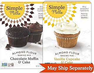 Simple Mills Black & White Baking Set Almond Flour Chocolate & Vanilla C...
