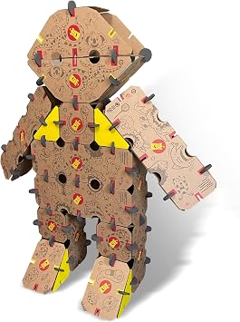 Make-A-Fort Creator Kit - Build Complex and Challenging Forts for Kids - Creative Fun for Ages 8 and Up - Build a Robot, a Rocket, a Shark, Fighter Jets, and More - Durable, Reusable, and Made in USA