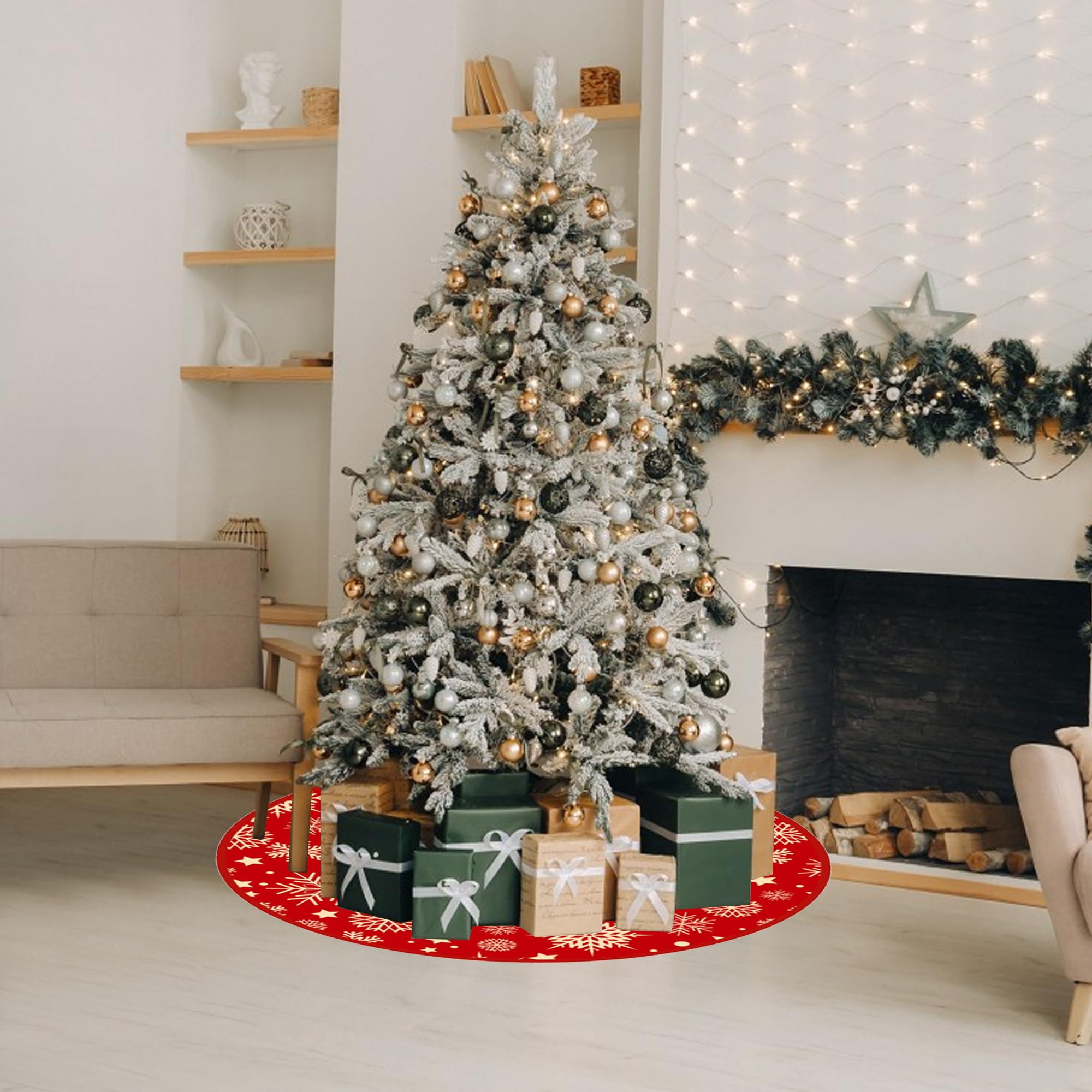 CCYKXA Jupe de Sapin de Noel 90cm Cache Pied Sapin de Noel Couvre-Pieds CCYKXA Jupe de Sapin de Noel 90cm Cache Pied Sapin de Noel Couvre-Pieds