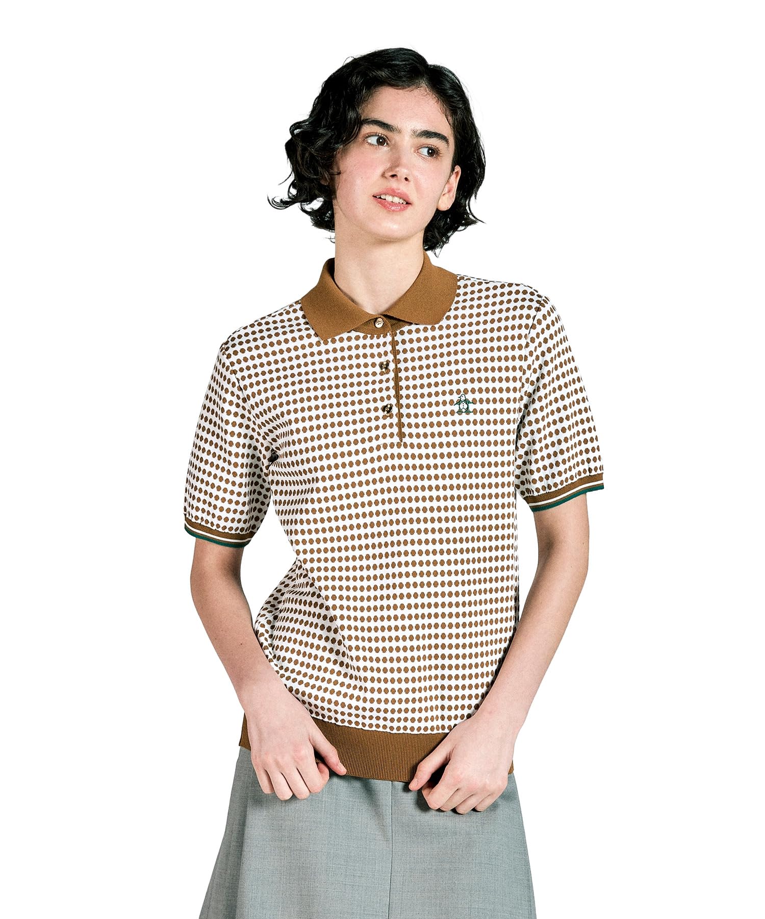 Amazon | [マンシングウェア] 半袖シャツ 【STANDARD】 5分丈