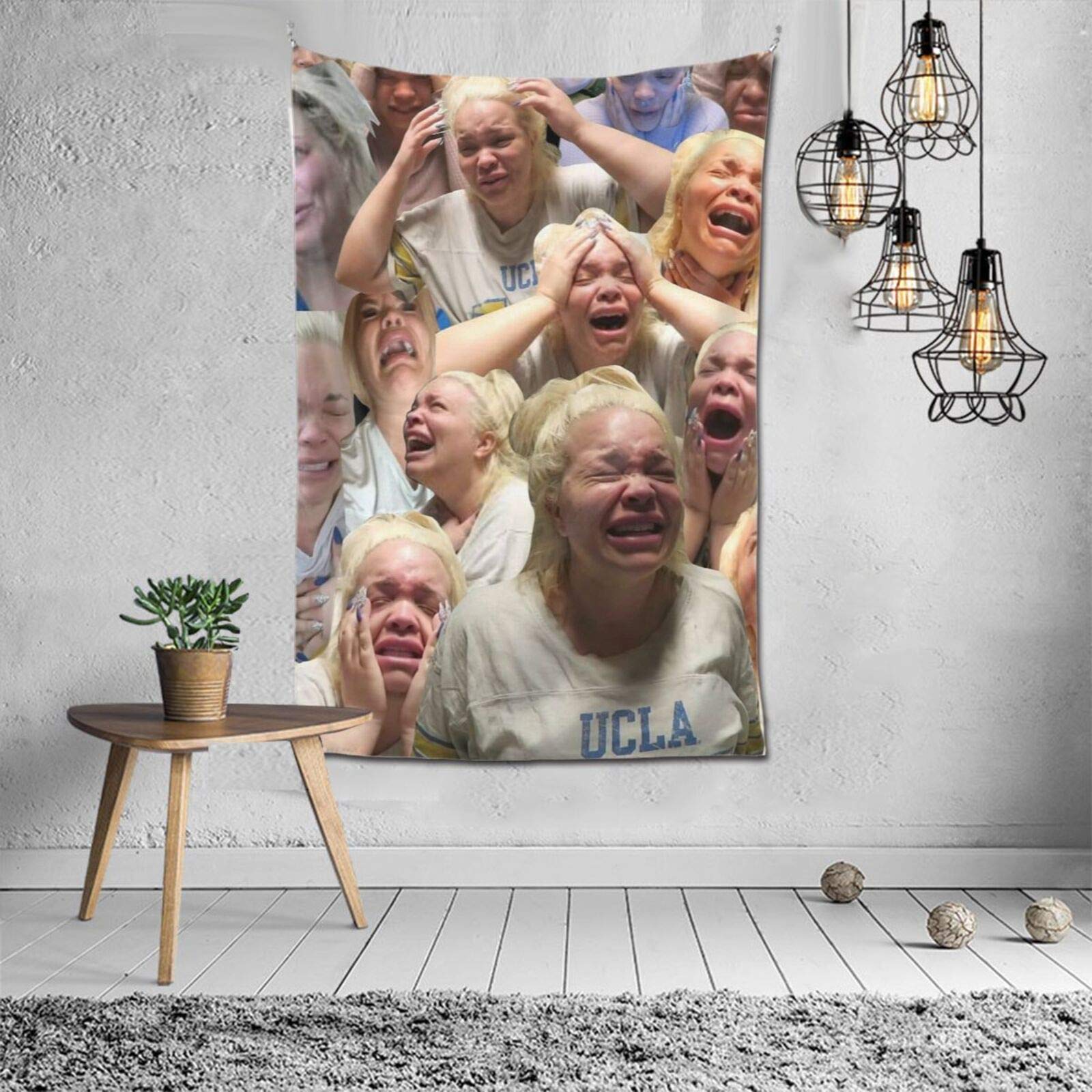 Trisha Paytas Crying Tapestry Wall Hanging Blanket Art Home Decorations for Bedroom Living Room Dorm