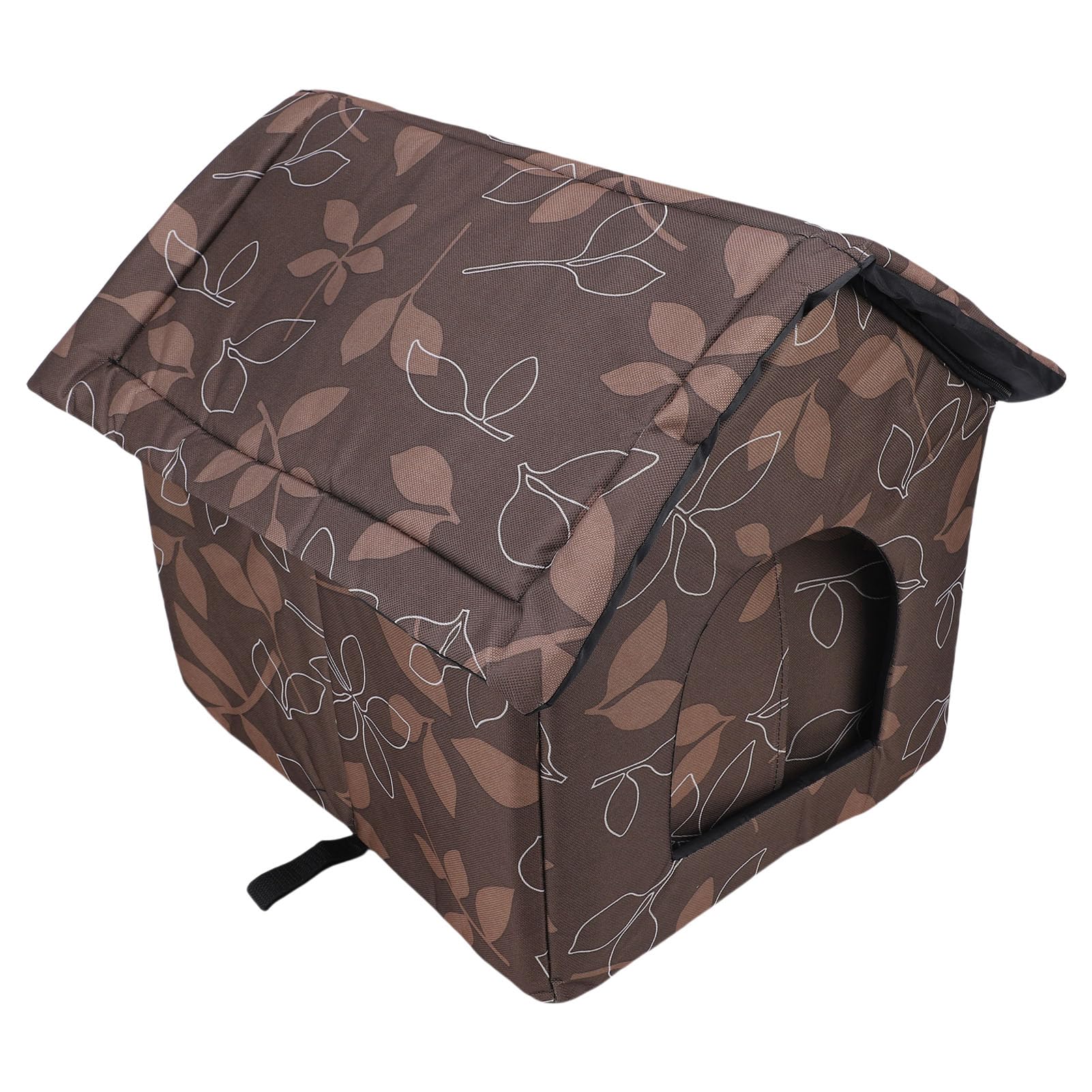 Muiltvoe Outdoor Cat House, Water Proof Cloth Weather Proof Insulated Pet Shelter for Stray Cats and Dogs, with Tent Style Design for 6.6 to 11.0 lbs Pets