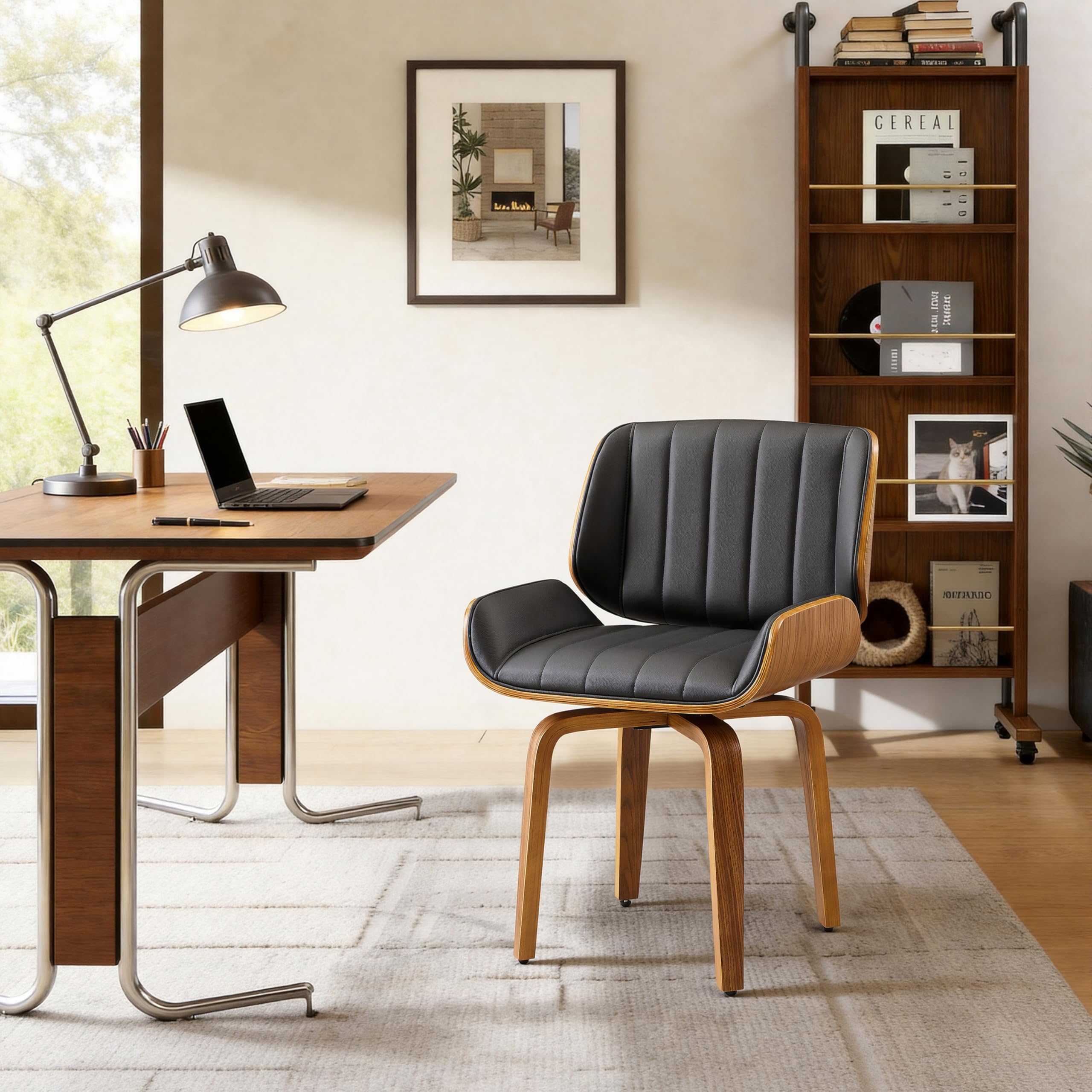 ☆貴重品☆座卓/椅子(テーブル/机/desk/chair) Amazon.com: Art Leon Desk Chair No Wheels, Mid Century Modern