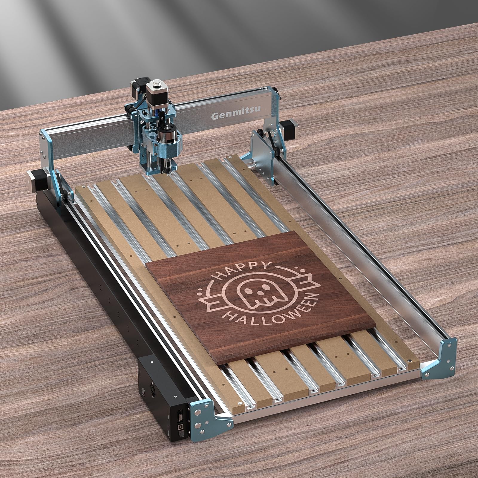 Genmitsu 4080 Tavolo Spoilboard ibrido in alluminio e MDF per fresatrice CNC 4040 RENO, espandi l'area di lavoro a X-400 x Y-800 mm