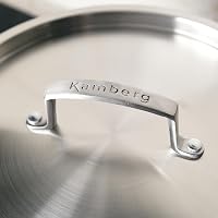 KAMBERG 24 cm rozsdamentes fedő indukciós és sütőhöz, PFAS-mentes 4