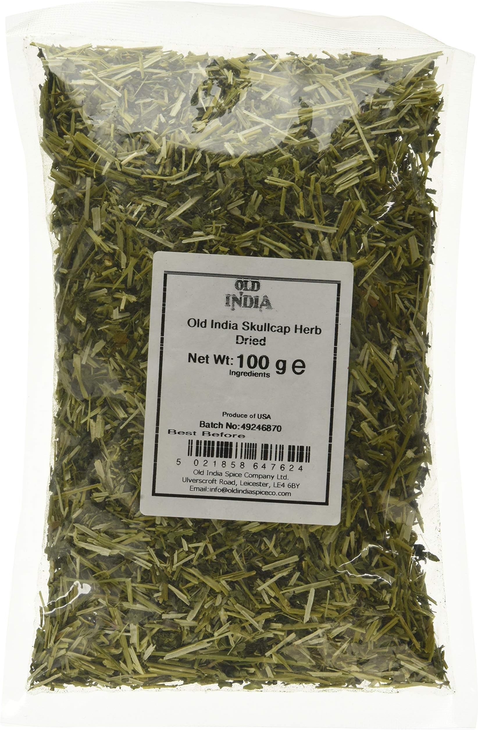 Old India Skullcap Herb Dried 100g